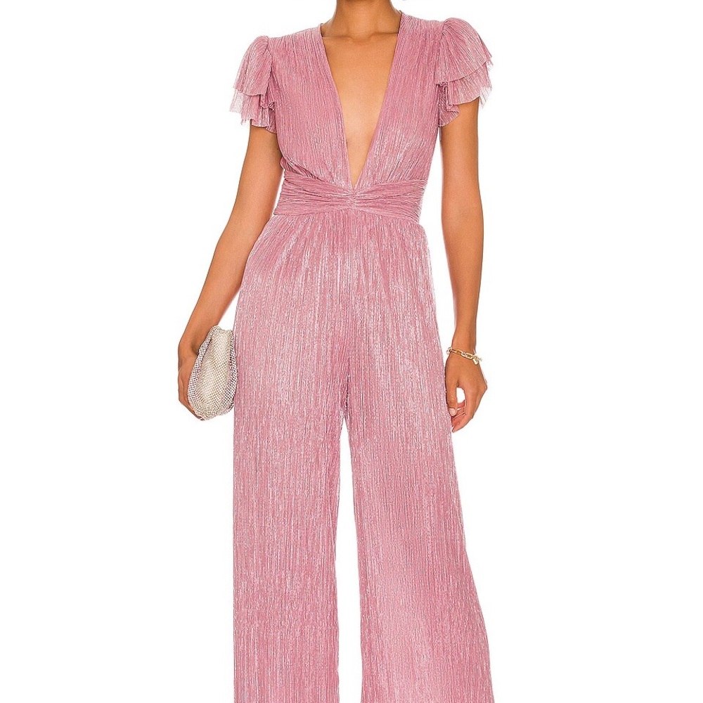 COPY - Sabina musayev x REVOLVE Donni Jumpsuit in Antique Rose size S.